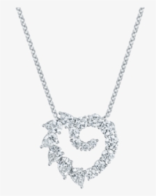 Garland By Harry Winston, Small Heart Diamond Pendant - Locket, HD Png Download, Free Download
