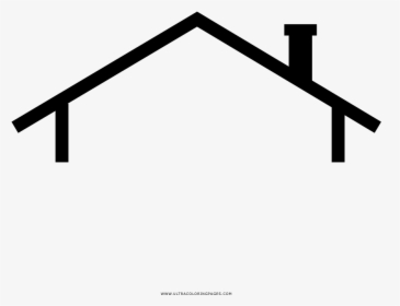 House Roof Coloring Page - Home With Heart Icon, HD Png Download, Free Download