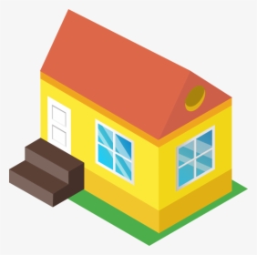 House,roof,real Estate - Isometric House Png, Transparent Png, Free Download
