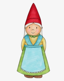 Collection Of Free Gnome Drawing Woodland Download - Kabouter Vrouw, HD Png Download, Free Download
