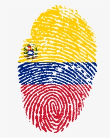 Venezuela Flag Fingerprint Free Photo - Venezuela Fingerprint, HD Png Download, Free Download