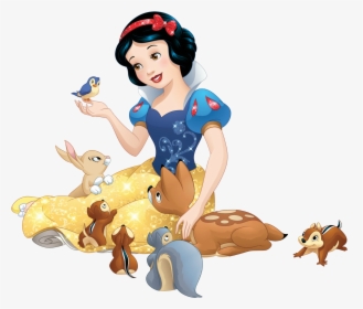 Snow White Sticker , Png Download - Snow White With Her Animals, Transparent Png, Free Download