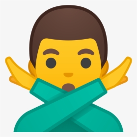 Man Gesturing No Icon - Male And Female Emoji, HD Png Download, Free Download