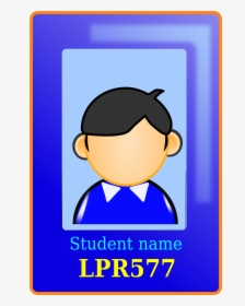 User Identity Clip Arts - School Id Card Cartoon, HD Png Download, Free Download