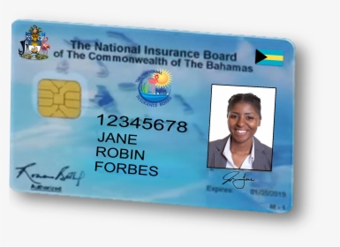 National Identification Card Png - Bahamas National Id Card, Transparent Png, Free Download