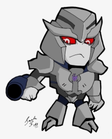 Megatron Drawing Logo - Transformers Prime Chibi Megatron, HD Png Download, Free Download