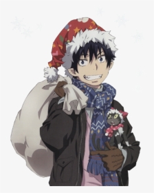 #ao No Exorcist #blue Exorcist #rin Okumura #kuro #christmas - Blue Exorcist Christmas, HD Png Download, Free Download
