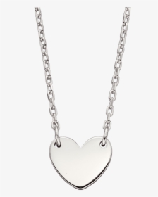 Silver Heart Necklace - Necklace, HD Png Download, Free Download