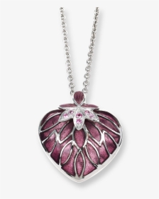 Nicole Barr Designs Sterling Silver Heart Necklace-pink - Locket, HD Png Download, Free Download