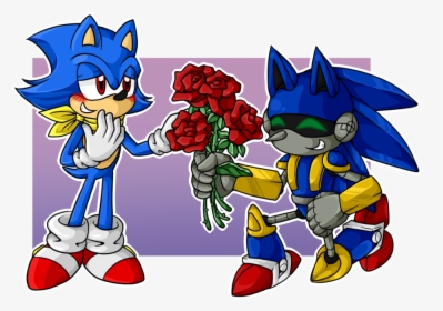 Reverse Sonic X Metal Sonic By Theenigmamachine - Metal Sonic Is Sonic, HD Png Download, Free Download
