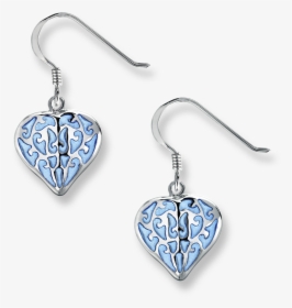 Nicole Barr Designs Sterling Silver Heart Earrings - Earrings, HD Png Download, Free Download