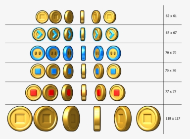 Mario Coin Sprite Sheet, HD Png Download, Free Download