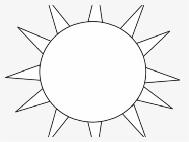 Black And White Sun Clipart - White Sun Clip Art, HD Png Download, Free Download
