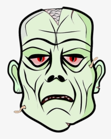 Zombie Head Cartoon Png, Transparent Png, Free Download