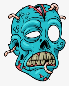 Collection Of Free Zombies Drawing Cartoon Download - Cartoon Zombie Face Png, Transparent Png, Free Download