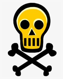 Vector Illustration Of Skull And Crossbones Identify - Toxic Clip Art, HD Png Download, Free Download