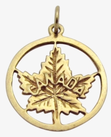 Vintage 10k Gold *canadian Maple Leaf* Emblem Of Canada - Locket, HD Png Download, Free Download
