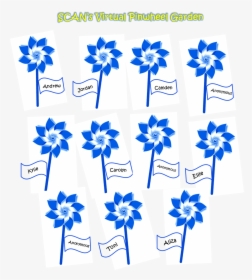 Virtual Pinwheel Garden 4 19 - Blue Pinwheel For Prevention, HD Png Download, Free Download