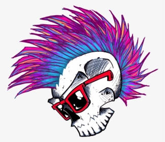 Skull Punk - Illustration, HD Png Download, Free Download