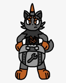 Roxy The Punk Zorua By Diaperbuttquartzie - Cartoon, HD Png Download, Free Download