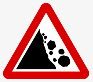 Road Signs Falling Rocks, HD Png Download, Free Download