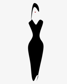 Little Black Dress Fashion White - Black Dress Png, Transparent Png, Free Download