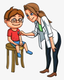 Doctor Kid At The Transparent Png - Child With Doctor Clipart, Png Download, Free Download