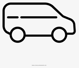 Minivan Coloring Page - Coloring Book, HD Png Download, Free Download