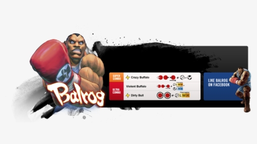 Began Working For M - Balrog Street Fighter 4, HD Png Download, Free Download