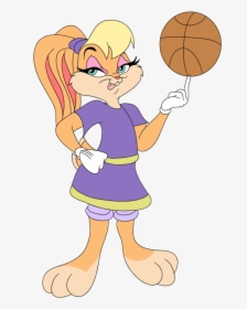 Bugs Bunny Basketball Clipart - Lola Bunny Basketball Png, Transparent Png, Free Download