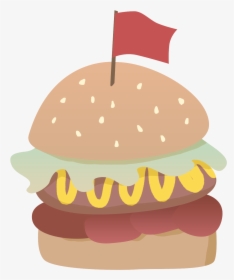 Transparent Cartoon Burger Png - Fast Food, Png Download, Free Download