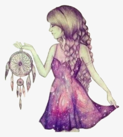 Galaxy Dream Catcher Drawings, HD Png Download, Free Download