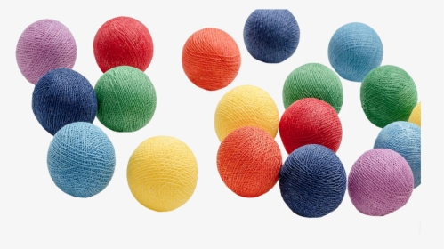 Baumwoll Kugellichterkette Regenbogen, Cotton Ball - Png Color Cotton Balls, Transparent Png, Free Download
