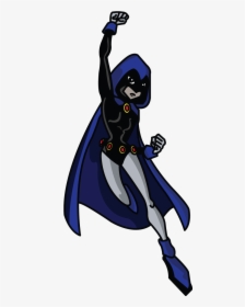 How To Draw Raven, Teen Titans, Cartoons, Easy Step - Raven Teen Titans Drawing Easy, HD Png Download, Free Download