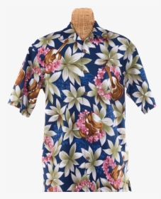 Newt"s Retro-print Aloha Shirt With The Ukulele Design - Blouse, HD Png Download, Free Download