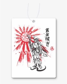 Mandalorian Warrior Air Freshener - Japanese Boba Fett Shirt, HD Png Download, Free Download