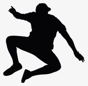 Jumping Man Silhouette - Man Jumping Silhouette, HD Png Download, Free Download