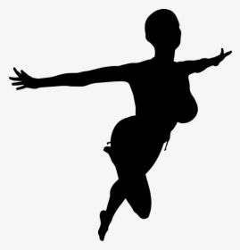 Human Behavior,performing Arts,silhouette - Flying Woman Silhouette, HD Png Download, Free Download
