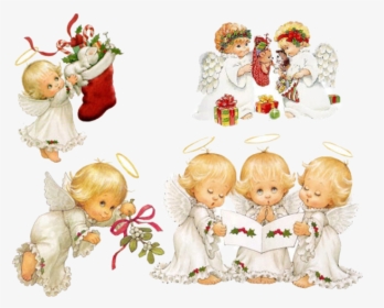 Cherub Christmas Angel Holiday Clip Art - Anjos Png Fundo Transparente, Png Download, Free Download