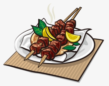 Kebab Clipart Gyro - Seekh Kebab Clipart Png, Transparent Png, Free Download