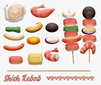 Shish Kebab, Vegetables, Shrimp, Corn, Shellfish, Food, HD Png Download, Free Download