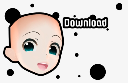 Mmd Face Merge Download By Meinukurai - Mmd Model Face Dl, HD Png Download, Free Download