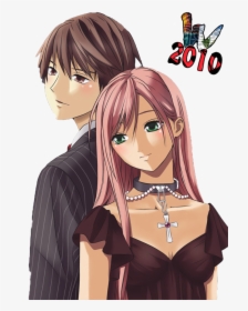 Couple Anime Png Clip Black And White Download - Anime Couple With Names, Transparent Png, Free Download