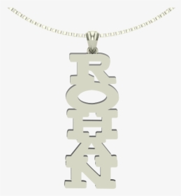 Steep Style All Caps Personalized Bling Name Necklace - Pendant, HD Png Download, Free Download