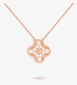 Transparent Bling Chain Png - Van Cleef & Arpels Diamond Vintage Alhambra Necklace, Png Download, Free Download