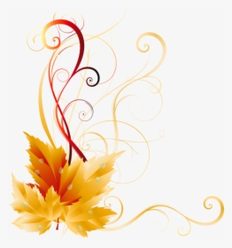 Transparent Fall Leaves Decor Picture Backgrounds, - Transparent Background Fall Leaves Border, HD Png Download, Free Download