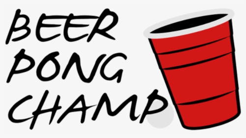 Beer Pong Champ 3 Color Vector Design, HD Png Download, Free Download