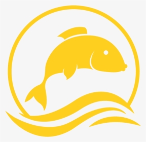 Sea And Jumping Fish Symbol - Fish Menu Symbol, HD Png Download, Free Download