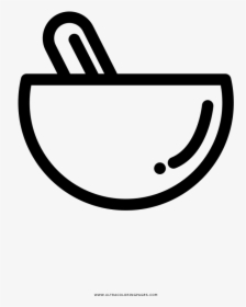 Mortar And Pestle Coloring Page, HD Png Download, Free Download