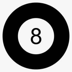 Eight Ball Snooker Billiards Sports - Circle, HD Png Download, Free Download